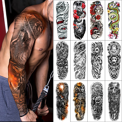 

1 pcs Temporary Tattoos Water Resistant / Waterproof / Safety / Creative Face / Body / Hand Water-Transfer Sticker Body Painting Colors
