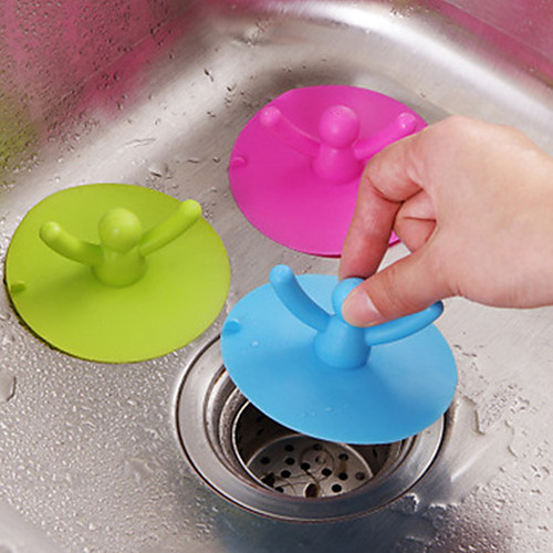 

2pcs Vanzlife Villain Sharp Water Pool Silicone Plug Kitchen Toilet Basin Sewer Plug Cover Drain Plug Kitchen Laundry Water Stopper