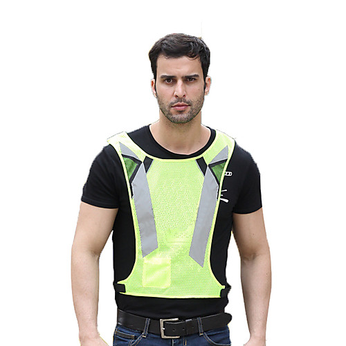 

Reflective Vest 1 Piece Safety / Adjustable / Quick Dry Textile for Running / Police / Military / Cycling / Bike