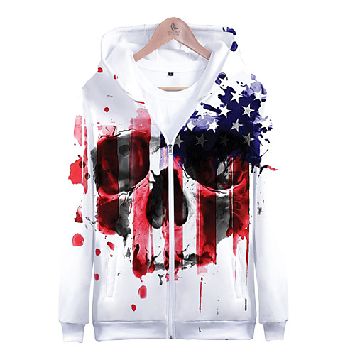 

Men's Plus Size Sweatshirt Skull / National Flag Round Neck Casual Red US34 / UK34 / EU42 US36 / UK36 / EU44 US40 / UK40 / EU48 US42 / UK42 / EU50 US44 / UK44 / EU52