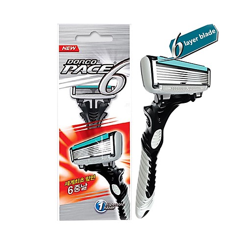 

Dorco Razor 6-Layer Blades Razor for Men Shaving Stainless Steel Safety Razor Blades