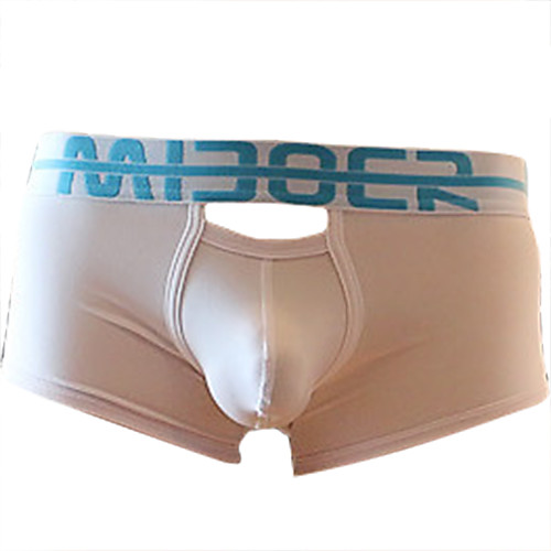 

Men's Basic Boxers Underwear - Normal Low Waist Black Light Blue White M L XL