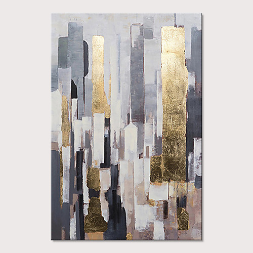 

Oil Painting Hand Painted Vertical Abstract Abstract Landscape Modern Stretched Canvas