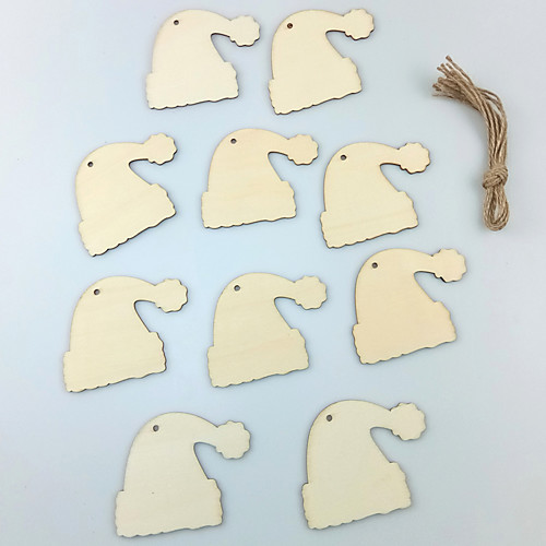

Ornaments Wood 10pcs Christmas