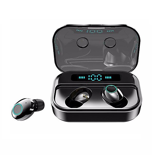 

LITBest M7 TWS True Wireless Earbuds IPX7 Waterproof Sports Fitness Headphone Bluetooth 5.0 Stereo Dual Drivers Touch Control Real 2200mAh Mobile Power LED Battery Display for Smartphones