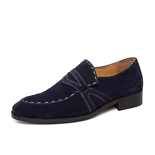 

Men's Summer / Fall Business / Classic Party & Evening Office & Career Loafers & Slip-Ons Faux Leather Non-slipping Wear Proof Black / Green / Blue