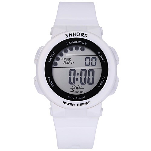 

Girls' Digital Watch Casual Fashion Black White Blue Plastic Chinese Digital Black White Blushing Pink LCD Cool 30 m 1 pc Digital One Year Battery Life