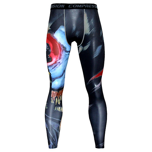 

JACK CORDEE Men's Compression Pants Cycling Pants Bike Bottoms Breathable Quick Dry Sweat-wicking Sports 3D Black Mountain Bike MTB Road Bike Cycling Clothing Apparel Form Fit Bike Wear