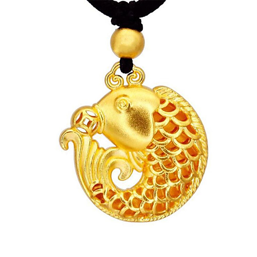 

Women's Pendant Necklace Geometrical Fish Fashion Gold Plated Gold 40 cm Necklace Jewelry 1pc For Gift Daily