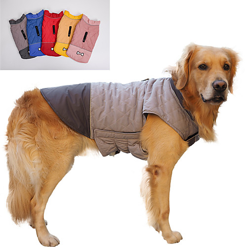 

dog jacket for winter windproof reversible dog coat for cold weather(pink)