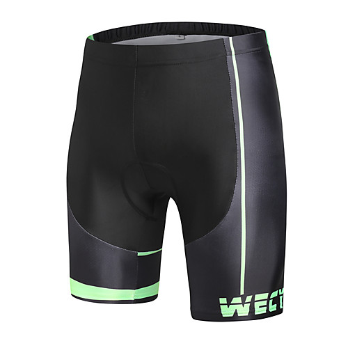 

WECYCLE Men's Cycling Shorts Winter Spandex Bike Pants / Trousers Padded Shorts / Chamois Bottoms Breathable 3D Pad Quick Dry Sports Black / Green Mountain Bike MTB Road Bike Cycling Clothing Apparel