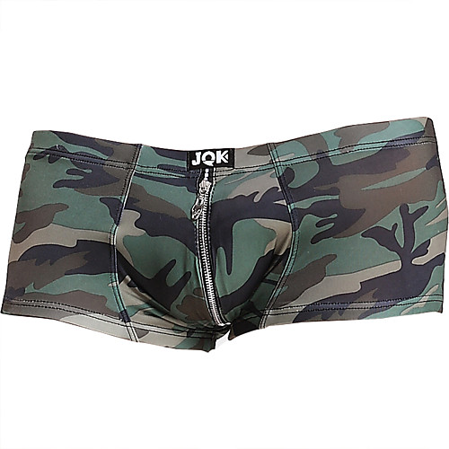 

Men's Basic Boxers Underwear - Normal Low Waist Army Green Green Dark Gray M L XL
