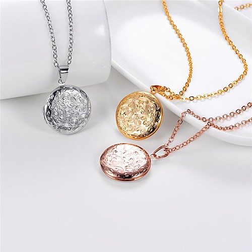 

Women's Pendant Necklace Lockets Necklace Romantic Fashion Titanium Steel Rose Gold Gold Silver 55 cm Necklace Jewelry 1pc For Wedding Gift Daily Engagement Festival / Charm Necklace