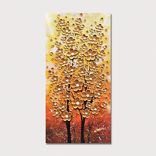 

Oil Painting Hand Painted - Floral / Botanical Modern Stretched Canvas