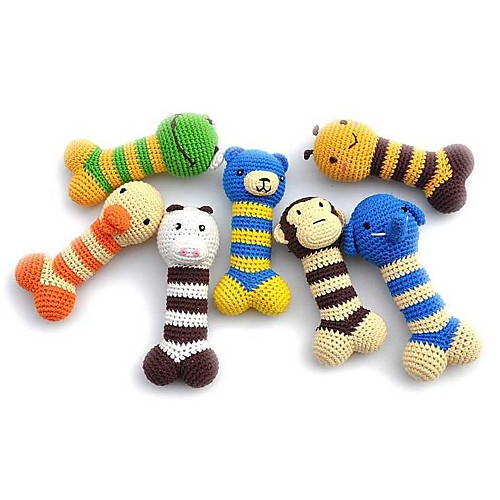 

Chew Toy Squeak Toy Dog Play Toy Dog Toy 1pc Animals Cute Textile Linen / Cotton Gift Pet Toy Pet Play
