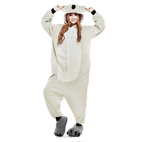 

Adults' Kigurumi Pajamas Koala Animal Onesie Pajamas Polar Fleece Gray Cosplay For Men and Women Animal Sleepwear Cartoon Festival / Holiday Costumes