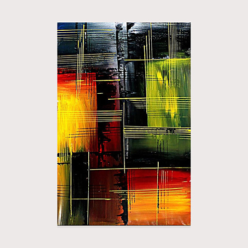 

Oil Painting Hand Painted - Abstract People Modern Rolled Canvas