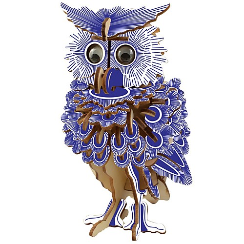 

3D Puzzle Wooden Puzzle Owl Simulation Hand-made Wooden 142 pcs Kid's Adults' All Toy Gift