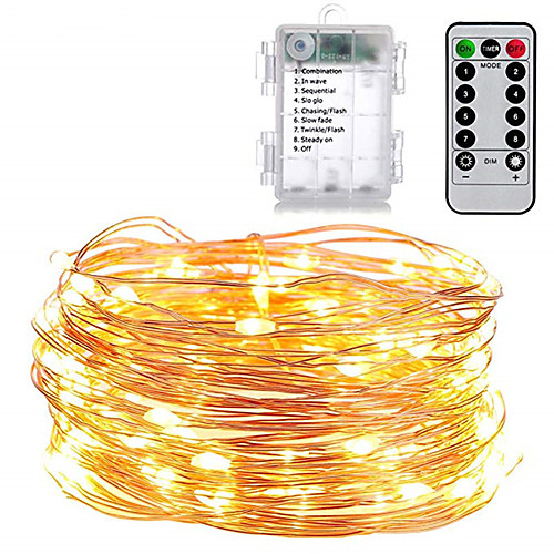 

1set Holiday Lighting String AA Battery Operate 5m 50LED Outdoor Indoor Decoration Fairy Lights Holiday LED String