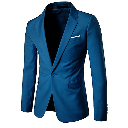

Black / Purple / Red Regular Fit Polyester Men's Suit - Shirt Collar