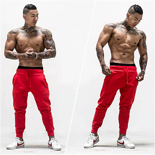 

Men's Sporty / Basic Jogger / wfh Sweatpants Pants - Solid Colored Sporty / Print Black Red Gray US34 / UK34 / EU42 US36 / UK36 / EU44 US38 / UK38 / EU46