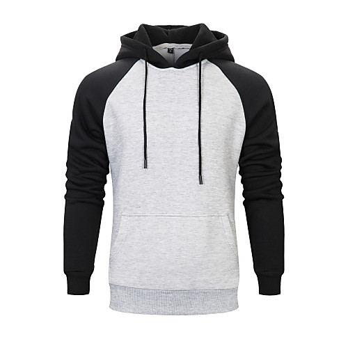 

Men's Hoodie Color Block Hooded Sports & Outdoors / Basic Sports Slim Black Red Yellow Orange Khaki Green Light gray Dark Gray US34 / UK34 / EU42 US36 / UK36 / EU44 US40 / UK40 / EU48 US44 / UK44