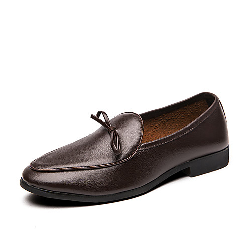 

Men's Summer / Fall Business / Classic Daily Office & Career Loafers & Slip-Ons Faux Leather Non-slipping Wear Proof Black / Brown / Tassel / Tassel