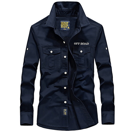 

Men's Daily Regular Jacket, Solid Colored Peaked Lapel Long Sleeve Polyester Army Green / Royal Blue / Khaki