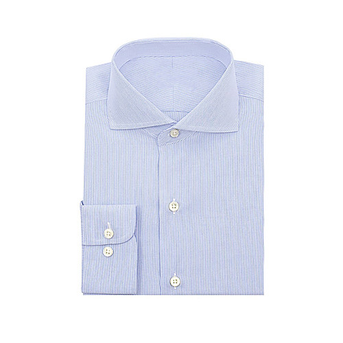 

Blue Pencil Stripe Dress Shirt