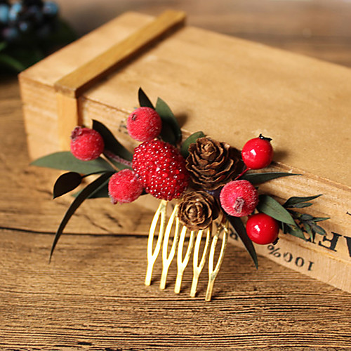 

Foam Hair Combs with Floral 1 Piece Wedding / Party / Evening Headpiece
