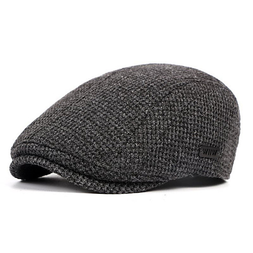 

Men's Accessories Keep Warm Windproof Wool Cotton Acrylic Beret Hat Floppy Hat Baseball Cap-Patchwork Patchwork Blue Brown Black