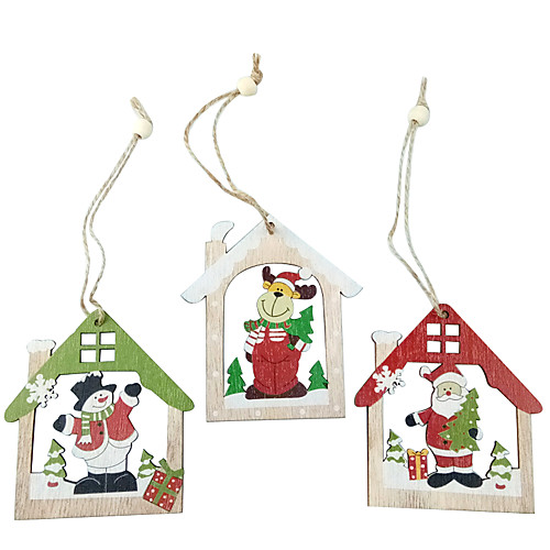 

Ornaments Wood 3 Pieces Christmas
