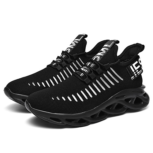 

Men's Summer / Fall Casual Daily Trainers / Athletic Shoes Elastic Fabric Breathable Light Brown / White / Black