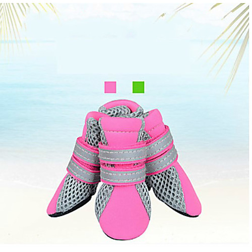 

Dogs Boots / Shoes Christmas Fashion Sports and Outdoors For Pets Mesh Fuchsia