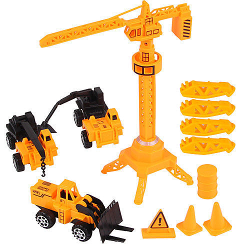 

1:20 ABS Construction Truck Set Wheel Loader Toy Truck Construction Vehicle Toy Car Pull Back Vehicle Forklift Boys' Kid's Car Toys