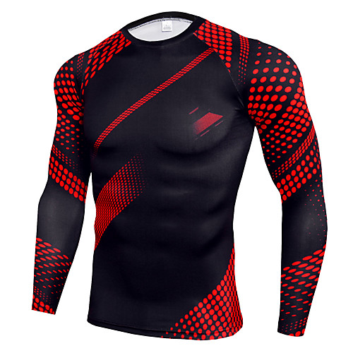 

JACK CORDEE Men's Long Sleeve Compression Shirt Cycling Jersey Winter Fleece Elastane Black / Red Bike Compression Clothing Top Mountain Bike MTB Road Bike Cycling Thermal / Warm Quick Dry