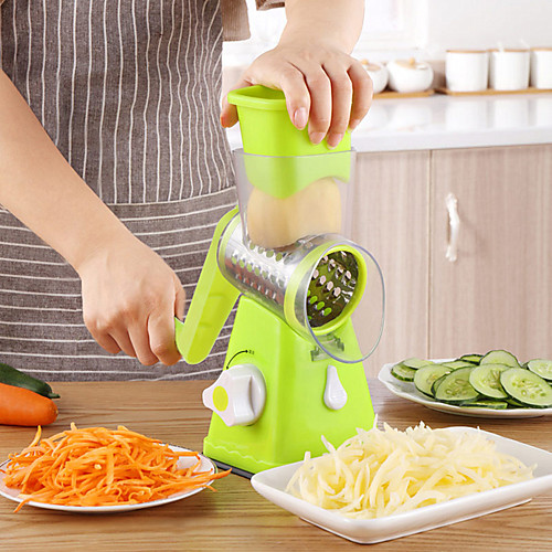 

Rotary Hand Roller Grater Slicer Green Multi-functional Cutting Dish Device Slice Planing Wire Artifact Potato Cutter