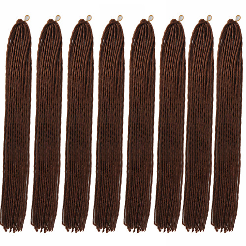 

Costume Accessories Crochet Hair Braids Straight Box Braids Natural Color Synthetic Hair 23 inch Braiding Hair 8pcs
