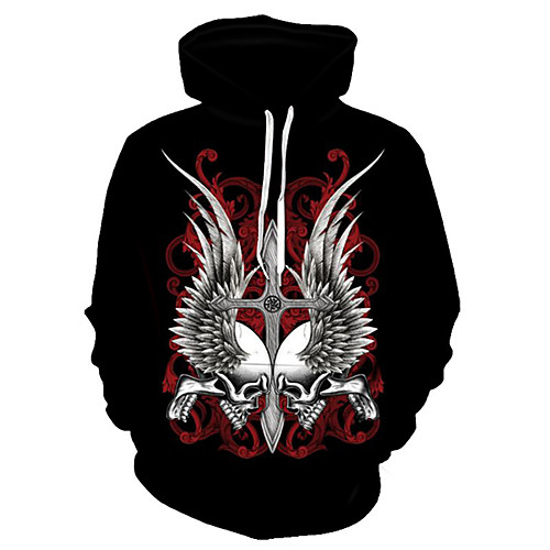 

Men's Hoodie 3D Daily Basic Hoodies Sweatshirts Black