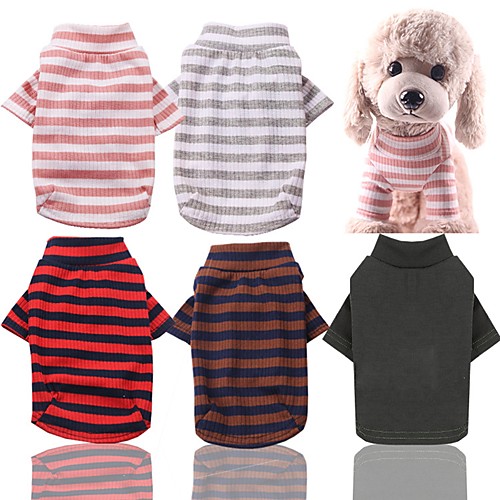 

Dog Cat Pajamas Dog Clothes Green Red Pink Costume Husky Labrador Golden Retriever Cotton Stripes Casual / Daily Stripes XS S M L XL XXL