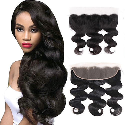 

Brazilian Hair / Vietnamese Hair 4x13 Closure Wavy Free Part Swiss Lace Virgin Human Hair / Remy Human Hair Women's Dailywear