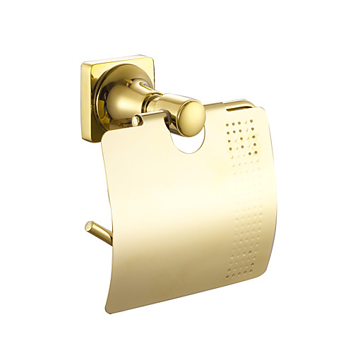 

304 Stainless Steel Bathroom Lavatory Toilet Paper Holder and Wall Mount Brushed Brass