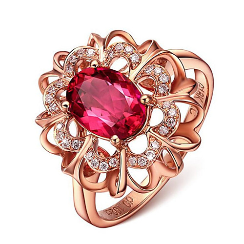 

Women Ring Hollow Out Gold Gold Plated Flower Stylish 1pc 6 7 8 9 10 / Women's