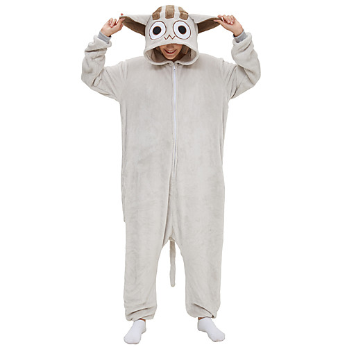 

Adults' Kigurumi Pajamas Cat Onesie Pajamas Flannelette White Cosplay For Men and Women Animal Sleepwear Cartoon Festival / Holiday Costumes / Leotard / Onesie