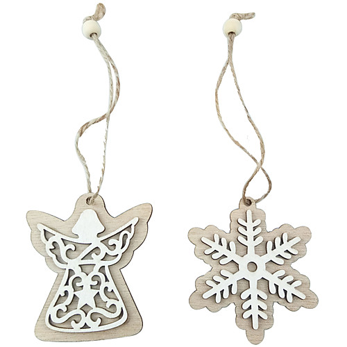 

Ornaments Wood 2pcs Christmas