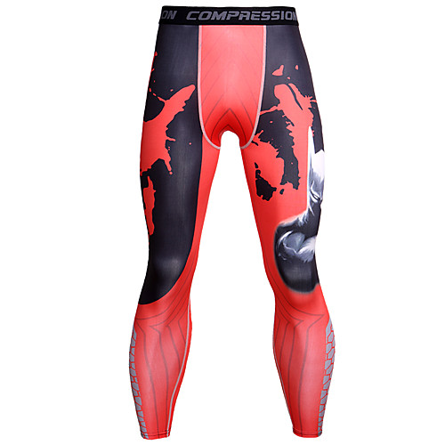 

JACK CORDEE Men's Compression Pants Cycling Pants Polyester Bike Bottoms Breathable Quick Dry Sweat-wicking Sports Camo / Camouflage Red / Blue / Grey Mountain Bike MTB Road Bike Cycling Clothing