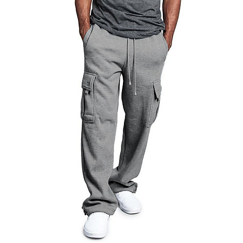 

Men's Sporty wfh Sweatpants Pants - Solid Colored Black White Army Green US34 / UK34 / EU42 US36 / UK36 / EU44 US38 / UK38 / EU46