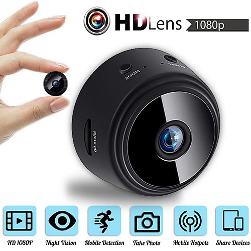 

MINI Wireless Camera 32G TF Card HD APP 25fps P2P IP WIFI Camera 1080P Night Vision Motion Detection 2 mp Security IP Camera Indoor Support 64 GB / CMOS / 50 / 60 / iPhone OS / Android