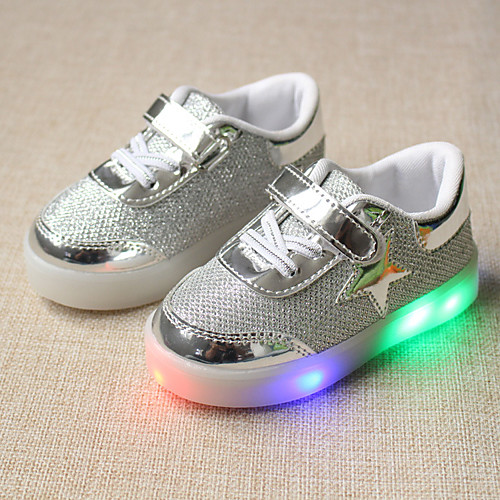 

Boys' LED / Comfort / LED Shoes Patent Leather / Mesh Sneakers LED Shoes Toddler(9m-4ys) / Little Kids(4-7ys) Split Joint / LED / Luminous Pink / Gold / Silver Spring / Fall / Party & Evening