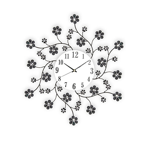 

Fashion Floret Modern / Contemporary Metal Novelty Indoor / OutdoorAA Batteries Powered AA Wall Clock